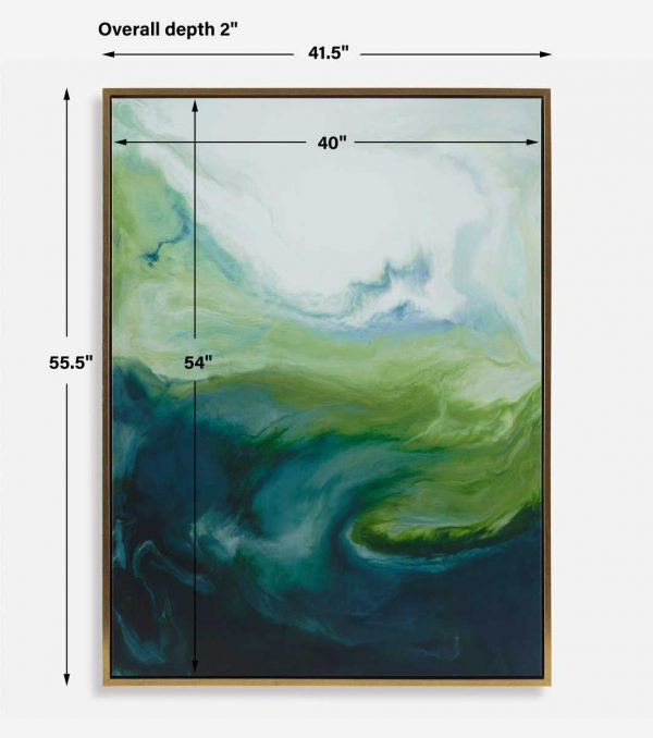 Serene Green Canvas - Image 3